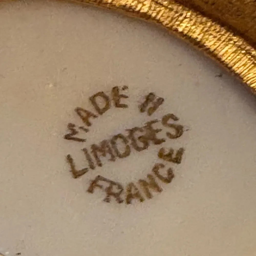 Vintage Florenza Limoges France Portrait Brooch Pendant 2